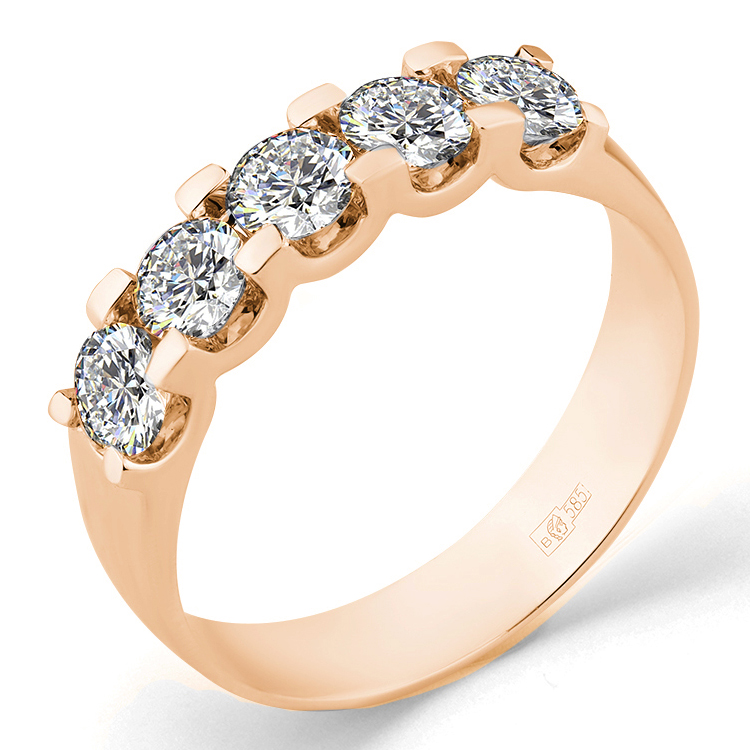 Кольцо, золото, бриллиант, 1-108485-00-00